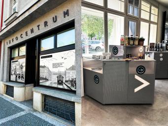 Slavnostní zahájení expozice ve výlohách Infocentra & prodej regionálních produktů Hradecko