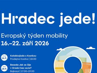 Evropský týden mobility v Hradci Králové nabídne Živou labskou stezku i Den bez aut!