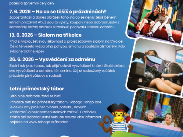 TOBOGA Tongo - červen 2026